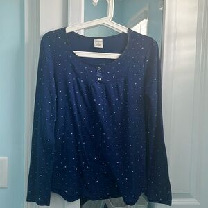 Long sleeve pajama shirt